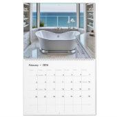Exquisite Bathtub Calendar カレンダー (2月 2026)