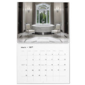 Exquisite Bathtub Calendar カレンダー (3月 2027)