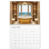 Exquisite Bathtub Calendar カレンダー (1月 2027)
