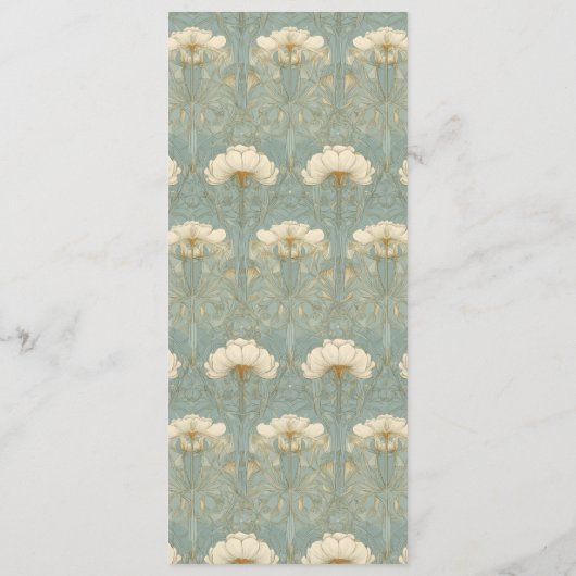 Exquisite Beige Calligraphy Menu メニュー (裏面)