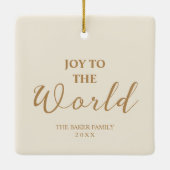 Exquisite Christmas Angel Flowers Victorian セラミックオーナメント (裏面)