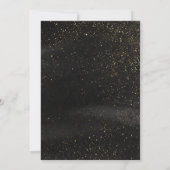 Exquisite Gold Glitter Wedding Dress Bridal Shower 招待状 (裏面)