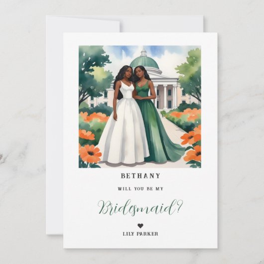 Exquisite Green 2 Afro American Girls Proposal (正面)