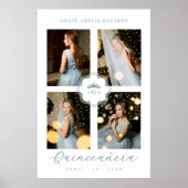 Exquisite Intricate Ornate Floral Princess Tiara ポスター (正面)