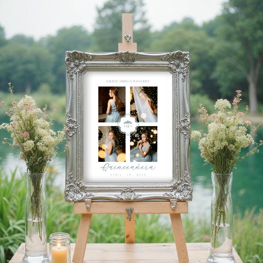 Exquisite Intricate Ornate Floral Princess Tiara ポスター