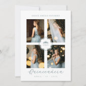 Exquisite Intricate Ornate Floral Princess Tiara 招待状 (正面)