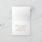 Exquisite Ivory and Gold Thank You Notes サンキューカード (内部)