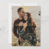 Exquisite Luxury Ornamental Baroque Decorative QR セーブザデート (正面)