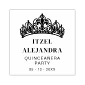 Exquisite Lys Flower Tiara Quinceañera Party  ラバースタンプ (インプリント)