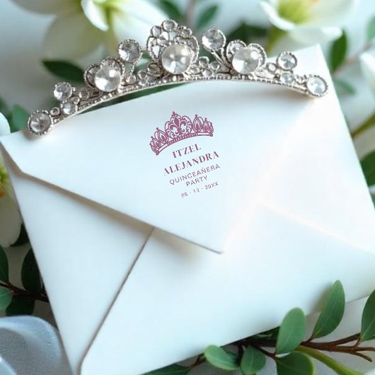 Exquisite Lys Flower Tiara Quinceañera Party  ラバースタンプ