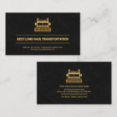 Exquisite Marbleテクスチャ金ゴールドライン、トラッカー 名刺 (正面/裏面)