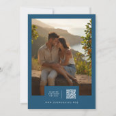 Exquisite Mediterranean Tiles Floral Lemons Photo セーブザデート (裏面)