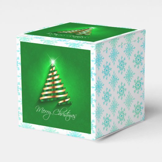 Exquisite Merry Christmas Classic Favor Box フェイバーボックス (正面サイド)
