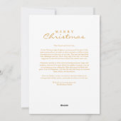 Exquisite Minimal Christmas Garland 3 Photos Frame シーズンカード (裏面)