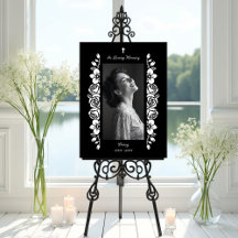 Exquisite Minimalist Floral Black & White Floral