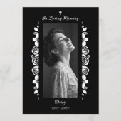 Exquisite Minimalist Floral Black & White Floral プログラム (正面)