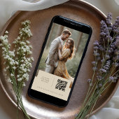 Exquisite Minimalist Wedding Botanical Monogram 招待状