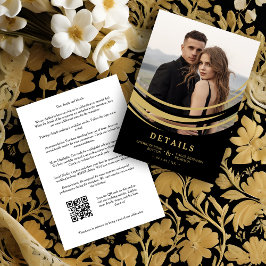 Exquisite Modern Golden Abstract Geometric Shape エンクロージャーカード