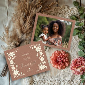 Exquisite Moka Romantic Floral Border Flower Girl