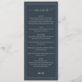 Exquisite Navy Calligraphy Menu メニュー (正面)
