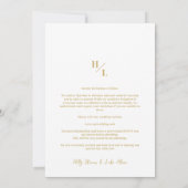 Exquisite Original 5-Photo Collage Wedding セーブザデート (裏面)