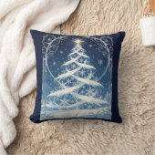 Exquisite Ornate Christmas Yule Tree クッション (ブランケット)