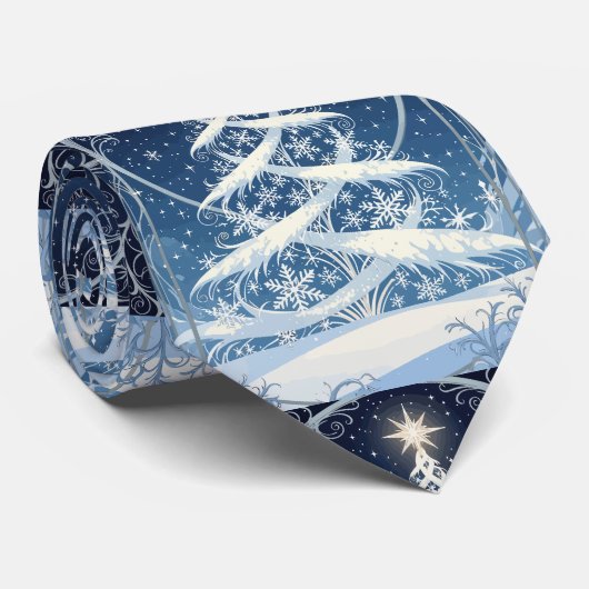 Exquisite Ornate Christmas Yule Tree ネクタイ (ロール)