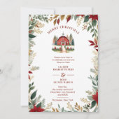 Exquisite Rustic Barn Farmhouse Fall Floral Frame セーブザデート (正面)