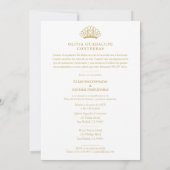 Exquisite Spanish Princess Crown Quinceañera Photo 招待状 (裏面)