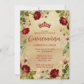 Exquisite Spanish Quinces Vintage Romantic Photo 招待状 (正面)