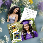 Exquisite Spanish Script Collage 4 Photos Timeline 招待状