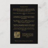 Exquisite Stylish Golden Abstract Geometric Shape エンクロージャーカード (裏面)