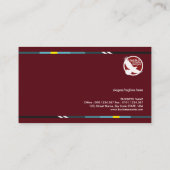 exquisite Tabs Maroon Company総務部長 名刺 (裏面)