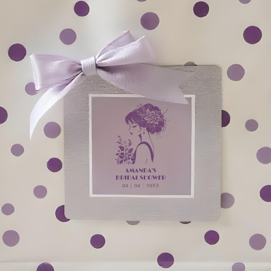 Exquisite Vintage Retro Bride 20s Silhouette  ラバースタンプ