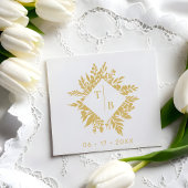 Exquisite Wedding Wildflowers Bouquet Initials ラバースタンプ