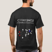 extacyのための化学式 tシャツ (裏面)