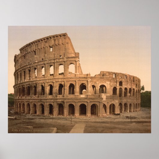 Exterior Colosseum,ローマ,イタリアのアーカイブプリント ポスター (正面)