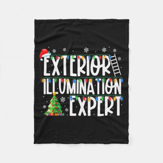 Exterior Illumination Expert Christmas Light Xmas  フリースブランケット (正面)
