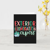 Exterior Illumination Expert Funny Christmas Light カード (黄色い花)