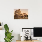 Exterior of the Colosseum，ローマ，イタリア ポスター (ホームオフィス)