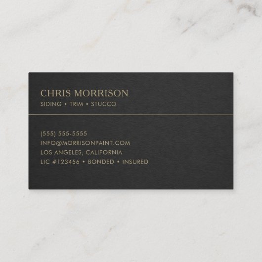 Exterior Painter Professional  名刺 (裏面)