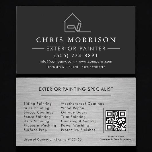 Exterior Painting QR Code Professional 名刺