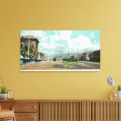 Exterior View of Berkeley StationBerkeley, CA キャンバスプリント (インサイチュ (リビング))