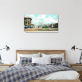 Exterior View of Berkeley StationBerkeley, CA キャンバスプリント (インサイチュ (寝室))