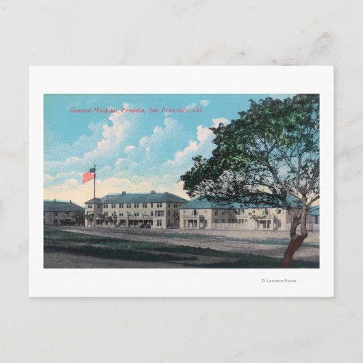 Exterior View of General Hospital, Presidio ポストカード (正面)