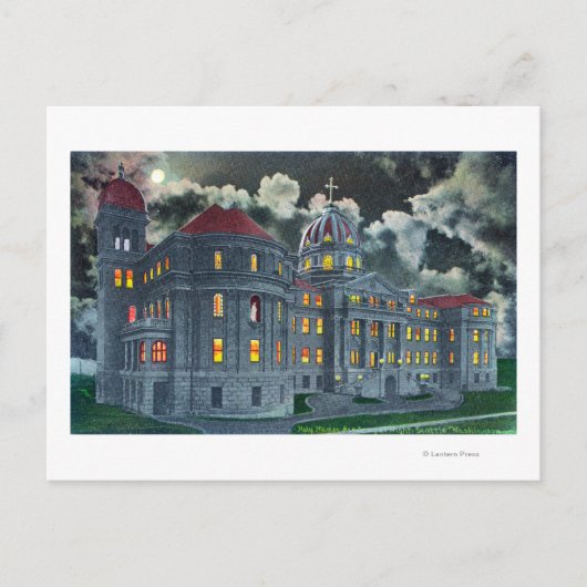 Exterior View of Holy Names Academy Bldg at ポストカード (正面)