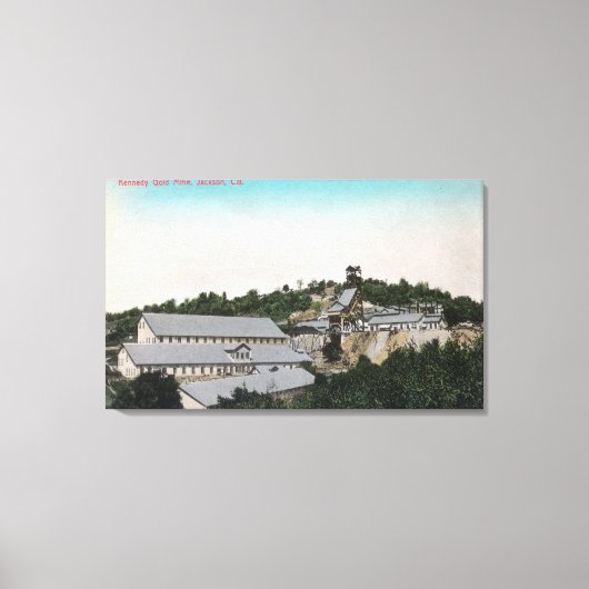 Exterior View of Kennedy金ゴールドMineJackson, CA キャンバスプリント (正面)