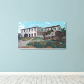 Exterior View of Robert Louis Stevenson Residenc キャンバスプリント (インサイチュ (ウッドフロア))