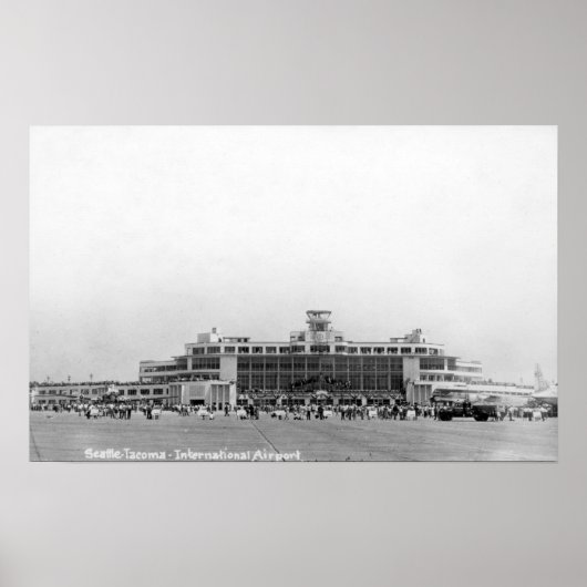 Exterior View of Seattle-Tacoma Int'l Airport ポスター (正面)