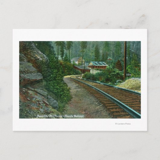 Exterior View of Shasta Retreat from Rail Tracks ポストカード (正面)